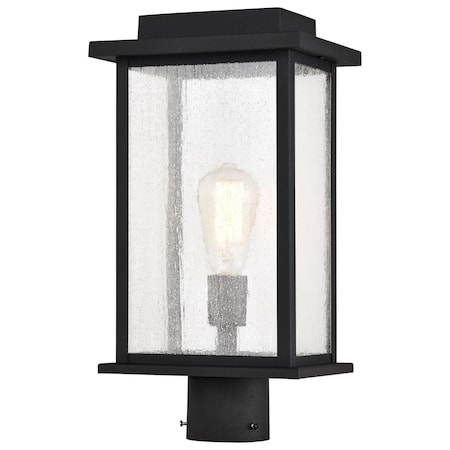 Nuvo Sullivan Outdoor Post Lantern 1 Light Matte Black Finish 60/7378